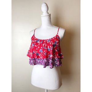 Kimichi Blue • Floral Crop Tank • Urban Outfitters